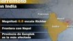 Sismo de 6.8 grados en India