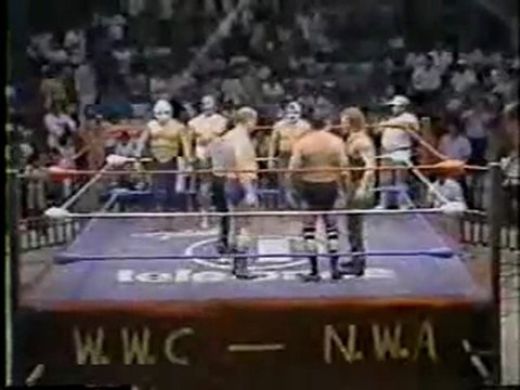 Mil Mascaras & The Invaders vs. The Funk Brothers & Ron Starr .