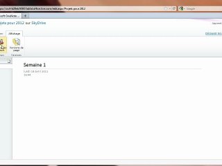 Office web Apps - Présentation de Onenote