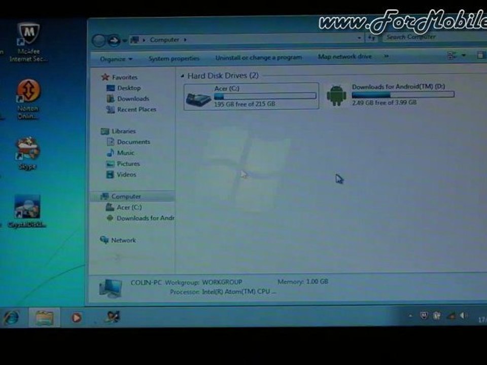 Acer Aspire One Happy 2 Blue - Boot Android, boot Windows, switch SO, spegnimento, gestione BIOS