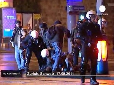 Violentes échauffourées à Zurich - no comment