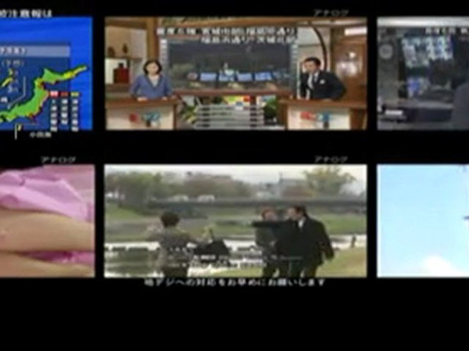 【3_11東日本大震災】地震発生時の各テレビ局の放送状況【比較動画】