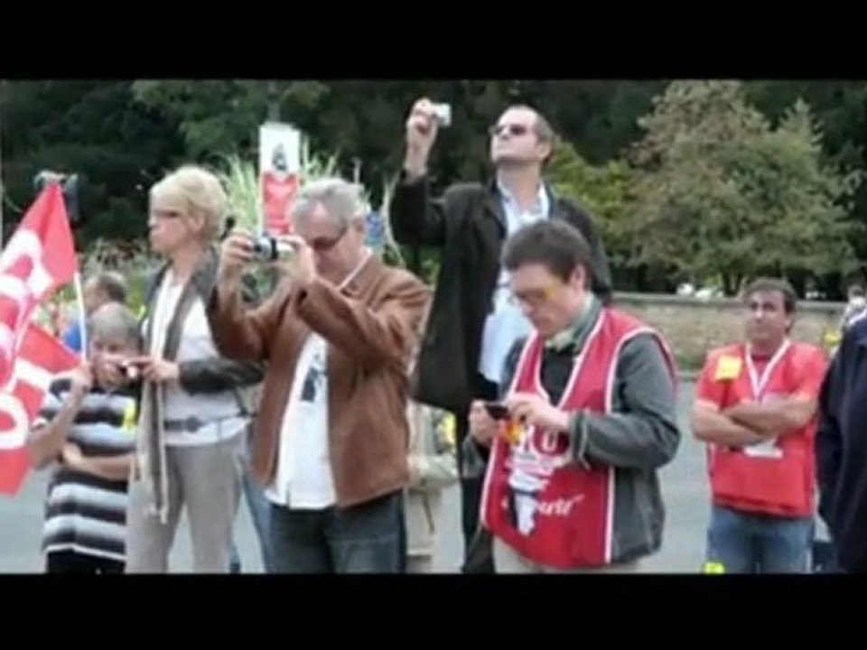 Niort - le 16 septembre 2011: Jean-Claude Mailly à la rencontre des salariés