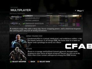 Gears of War 3 All Weapon Skins