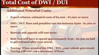 El Paso DWI Attorney Reviews the Total Costs of a DWI Conviction