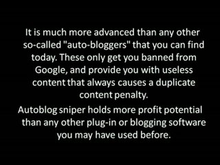 Autoblog Sniper Review See it Here New Updated