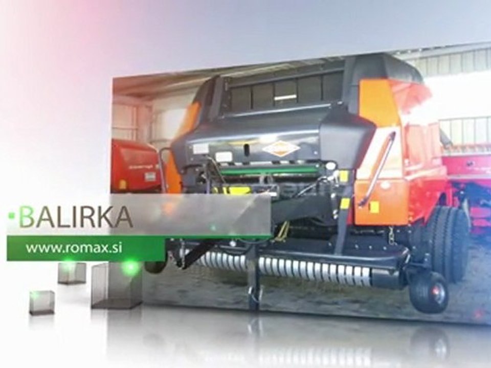 // Romax d.o.o. // mreža za ovijanje bal obdelava strnišč priprava tal po žetvi sejalnice za travo odrez z žagami odrez silaže odvzem silaže z navpičnim polžem mešanje krme