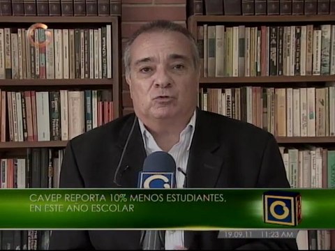 10% menos de estudiantes