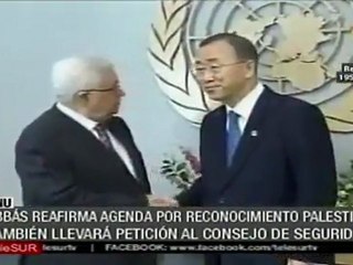 Líder palestino Abbas se reúne con Ban Ki-Moon en EE.UU.
