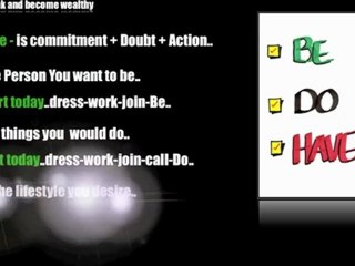 Think Yourself to Wealth 26 It is all about Be Do Have NOT if I HAVE