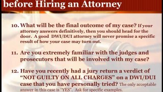 Honolulu DUI Attorney Shares Must Ask Questions Before Hiring an Attorney