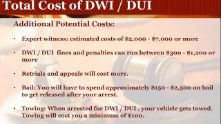 Albuquerque DUI Attorney Reviews the Total Costs of a DUI Conviction