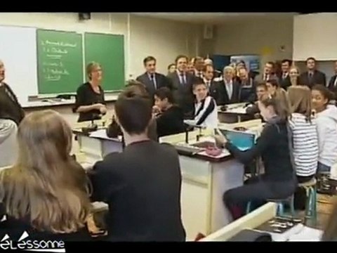 Réformes des lycées: F.Fillon et L.Chatel en Essonne