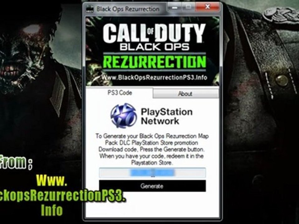 Black Ops Rezurrection Map Pack DLC Code Free Giveaway - PS3 Tutorial