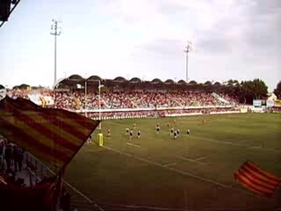 entree des joueurs usap castres _ric'ard