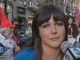 Studentessa universitaria napoletana manifestazione nazionale precari