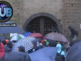 Studenti napoletani occupazione Castel dell'Ovo