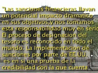 Dpto del Tesoro reafirma competencia de sanciones