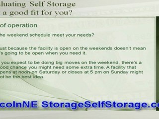 Lincoln NE Storage Self Storage - Is it the right fit?