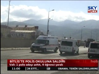 Bitlis'te Polis Okuluna Saldırı