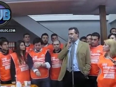 Luigi De Magistris inaugurazione comitato elettorale