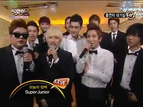 110805 Music Bank Backstage - Super Junior