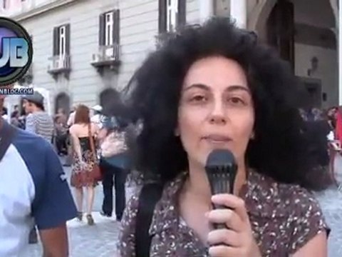 Precari della scuola - presidio raccolta differenziata