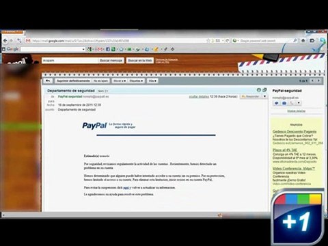 Correo Electrónico Phishing Paypal - JavierLafarga.com