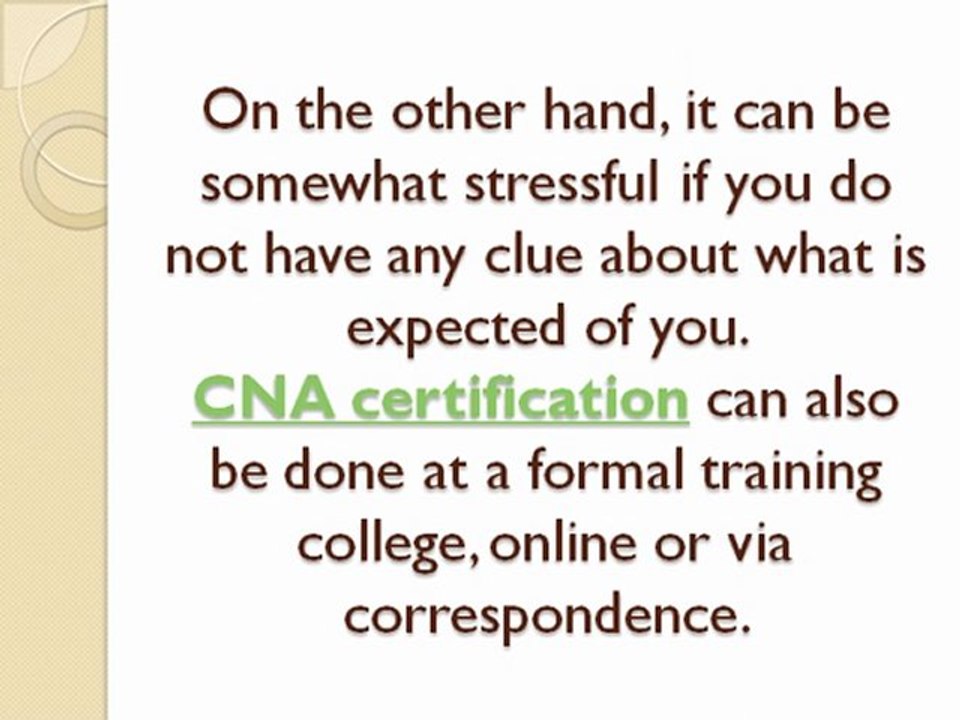 What Different CNA Certification Options are Available?