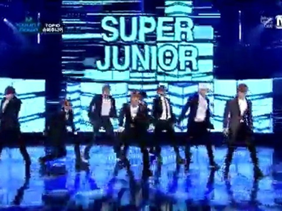 110929 MCD Super Junior - A-CHA  (ComeBack Stage)