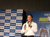 Shahrukh Khan Launches Nokia NFC enabled handsets 600, 700, 701