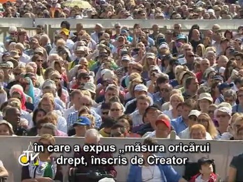 Papa: Numai Dumnezeu dă vieţii sensul cel mai profund