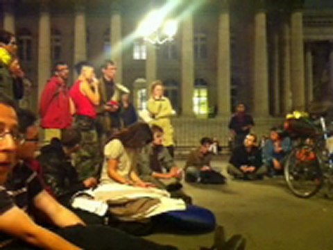 les indignés en France à Paris Septembre 2011 - La marche vers bruxelles