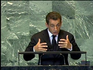Sarkozy urges UN to admit Palestine as non-member state