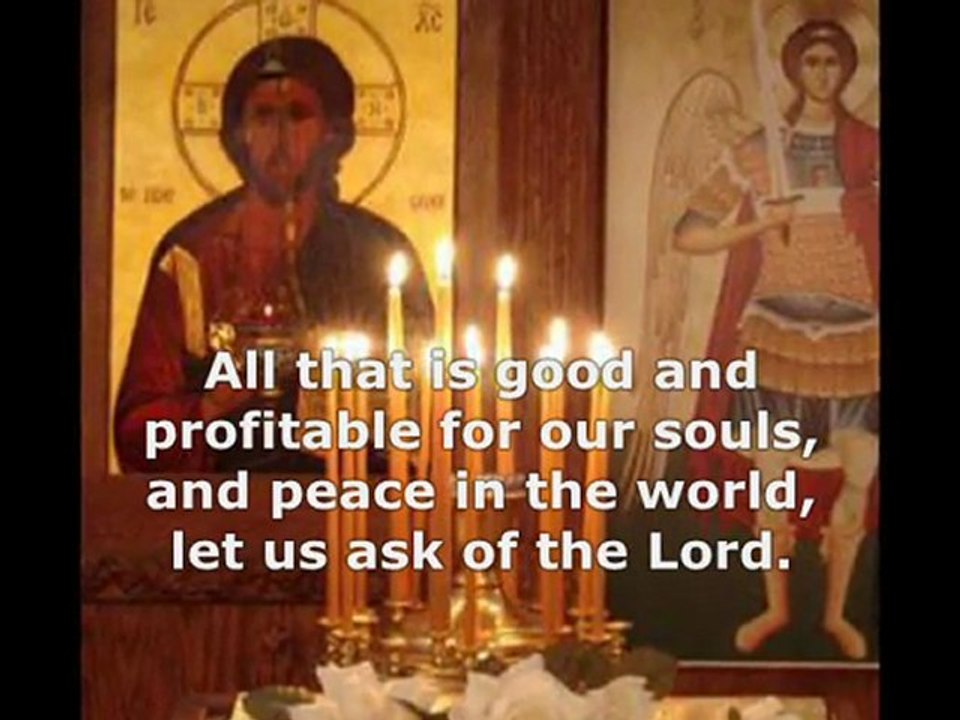 Вечірня прохальна єктенія + Evening litany of supplication in Ukrainian +