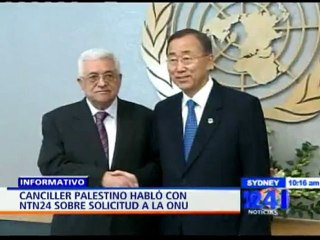 NTN24 entrevista en exclusiva al Canciller palestino, Riyad al Maliki