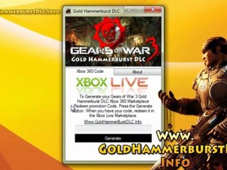 Gears of War 3 Golden Hammerburst DLC