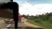 Frontalzusammenstoß der LKW-und PKW auf der Autobahn in Russland