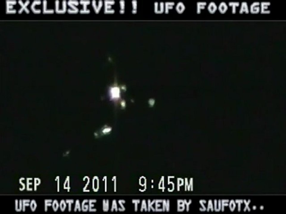 Strange craft filmed over San Antonio, Texas 14 Sept 2011