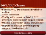 El Paso DWI Attorney Talks about DWI Classes