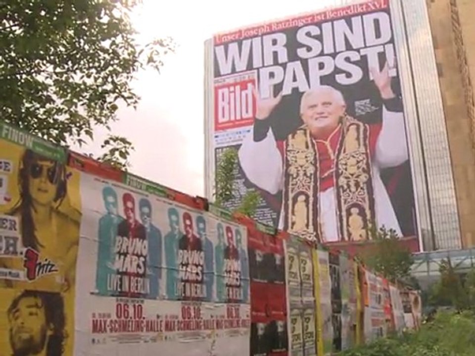 Protest zur begrüßung: papst startet deutschlandbesuch