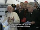 Benedict al XVI-lea: Atât de multă lume mă aşteaptă cu bucurie în Germania