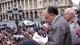Mustapha Znaidi au rassemblement de soutien à Troy Davis, à Paris (21/09/2011)