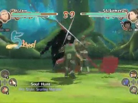 Naruto Shippuden: Ultimate Ninja Storm 2 | Hidan vs. Shikamaru #1