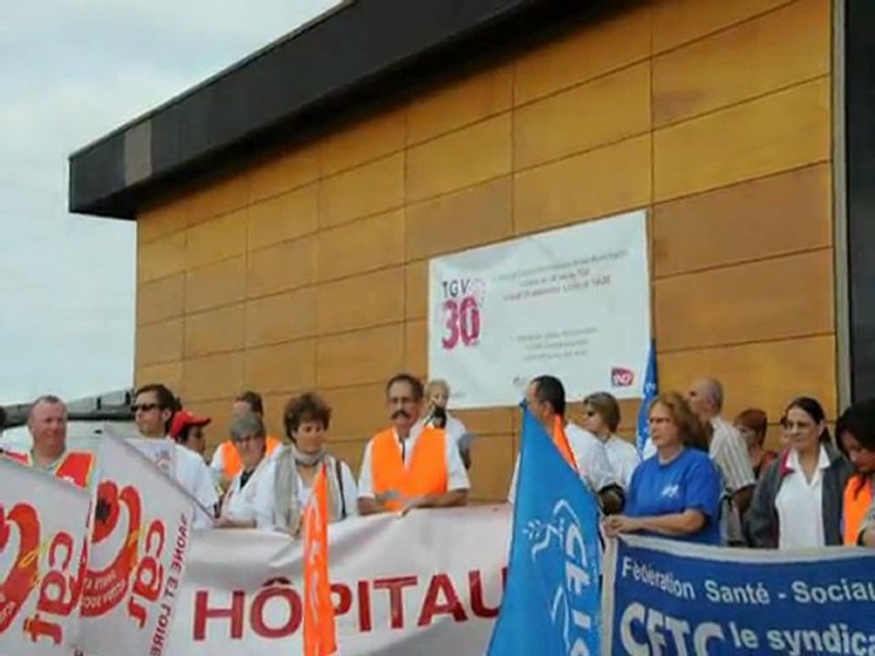 Hôpitaux Creusot-Montceau : la mobilisation ne faiblit pas (22/09/2011)