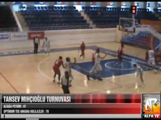 Tansev Mıhçıoğlu Turnuvası Aliağa Petkim - Optimum Ted Ankara Kolejliler 1 Period