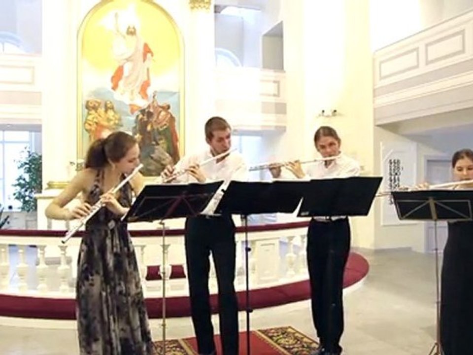 Чайковский. Танец пастушков, "Щелкунчик". Флейты: София Лубянцева, Алексей Ужегов, Олег Батаев, Александра Муковня