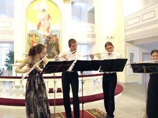 Чайковский. Танец пастушков, "Щелкунчик". Флейты: София Лубянцева, Алексей Ужегов, Олег Батаев, Александра Муковня