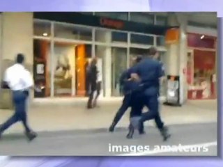 Choc: Vidéo de l'homme au couteau  interpellé à Troyes!