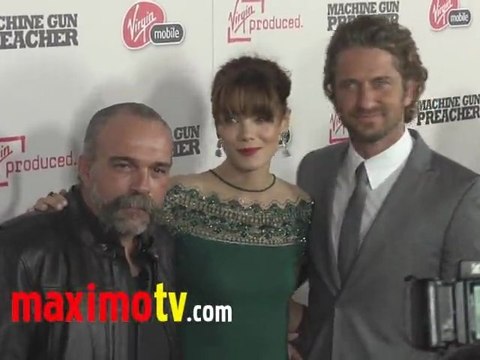 Machine Gun Preacher Premiere Arrivals Gerard Butler and Michelle Monaghan